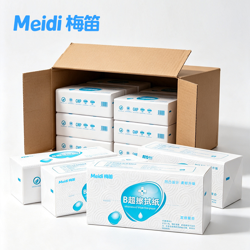 医用双层复合B超耦合剂擦拭纸